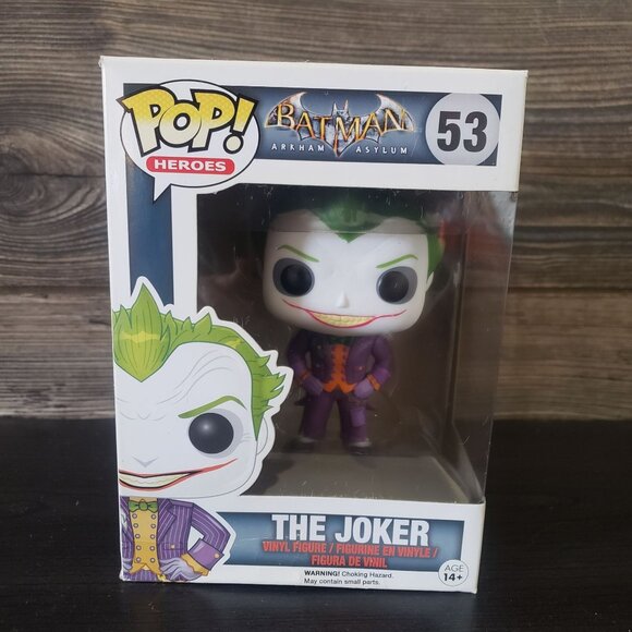 Funko Pop Heroes The Joker 53 Batman Arkham Asylum Vinyle Action Figure in Box - Picture 1 of 4